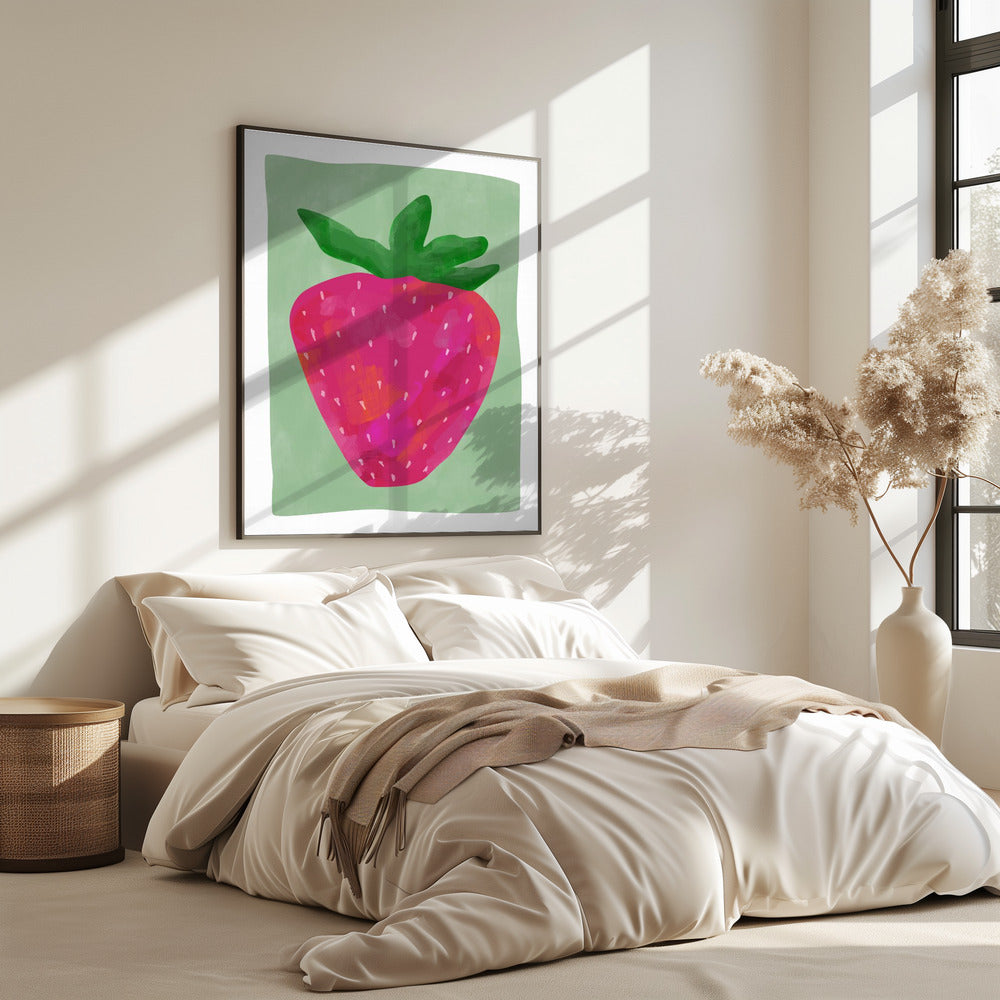 Levendige aardbei | Poster