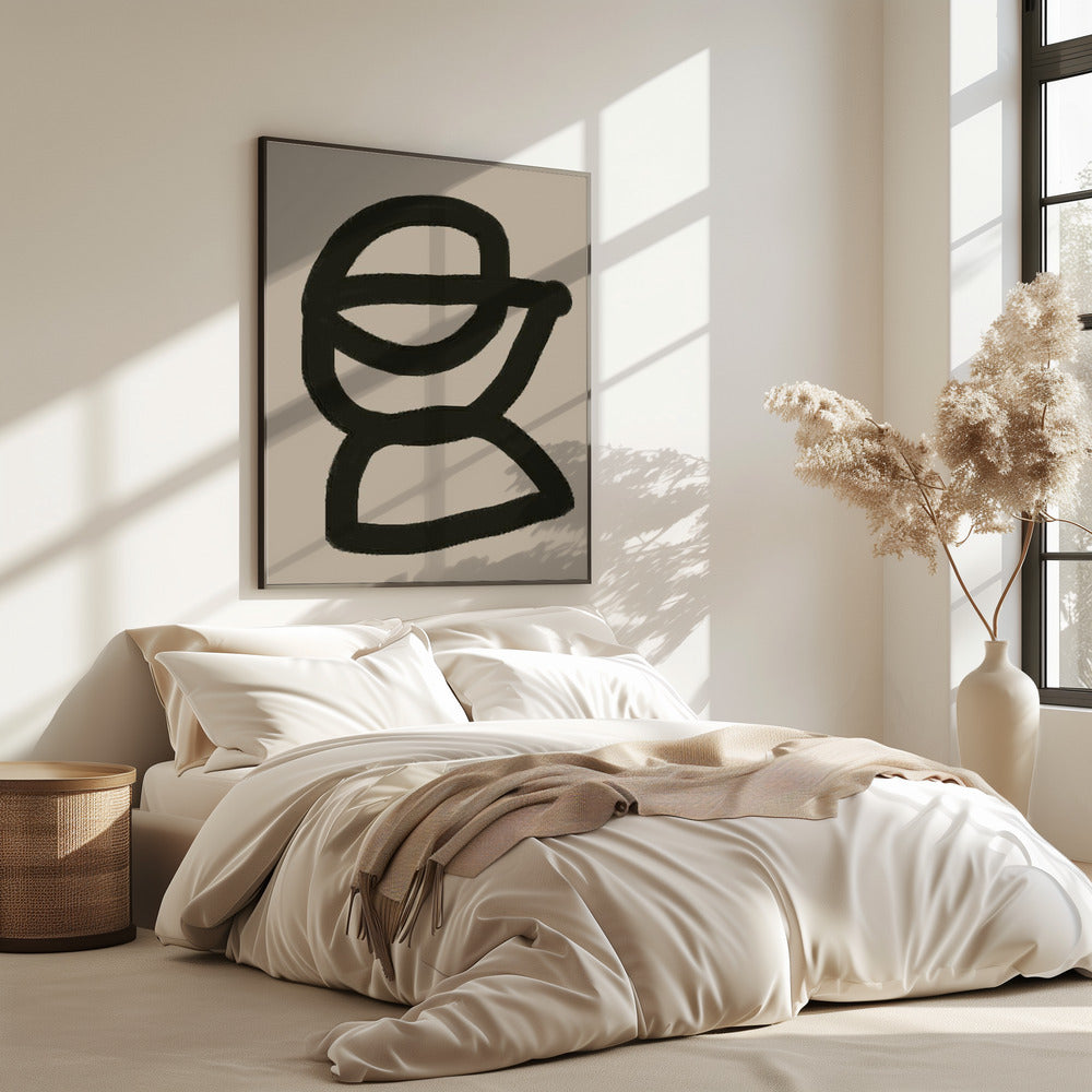 Gedurfde abstracte vorm | Poster