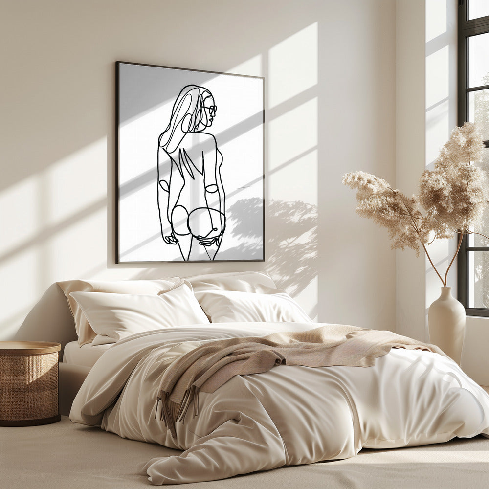 Line Drawing of Woman | Poster