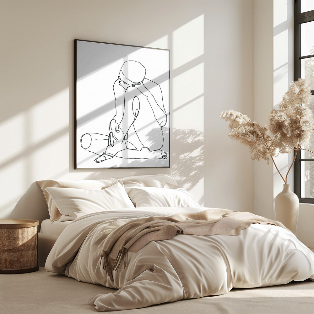 Line Drawing Man | Poster