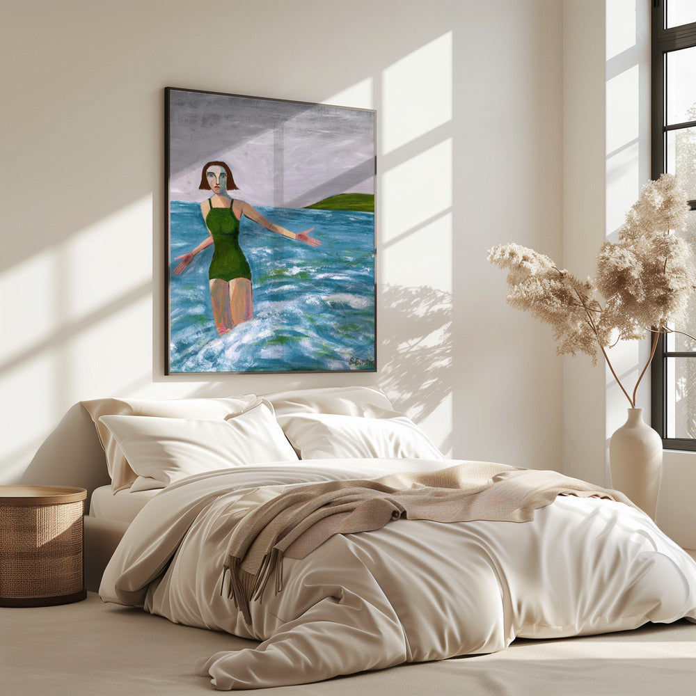 Vrouw aan zee | Poster