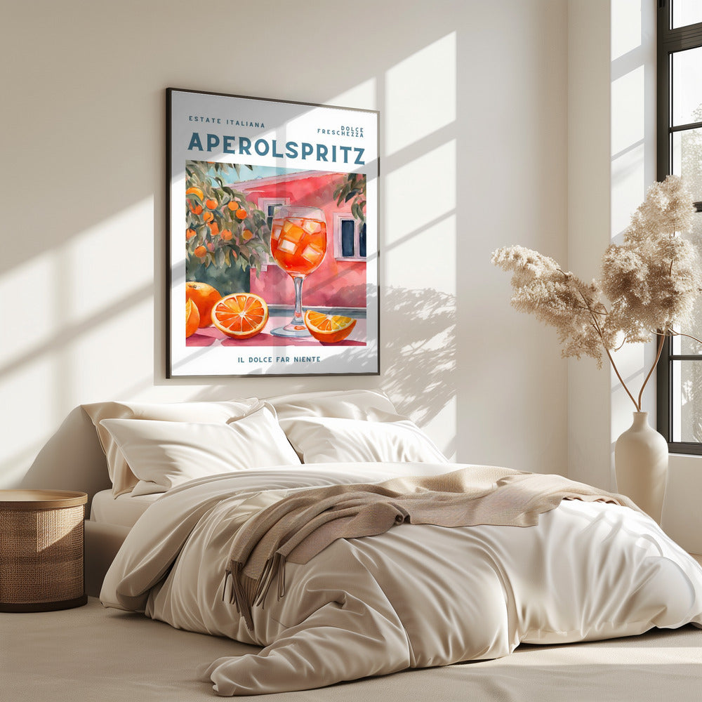 Aperol Spritz, Aquarell, Fris | Poster