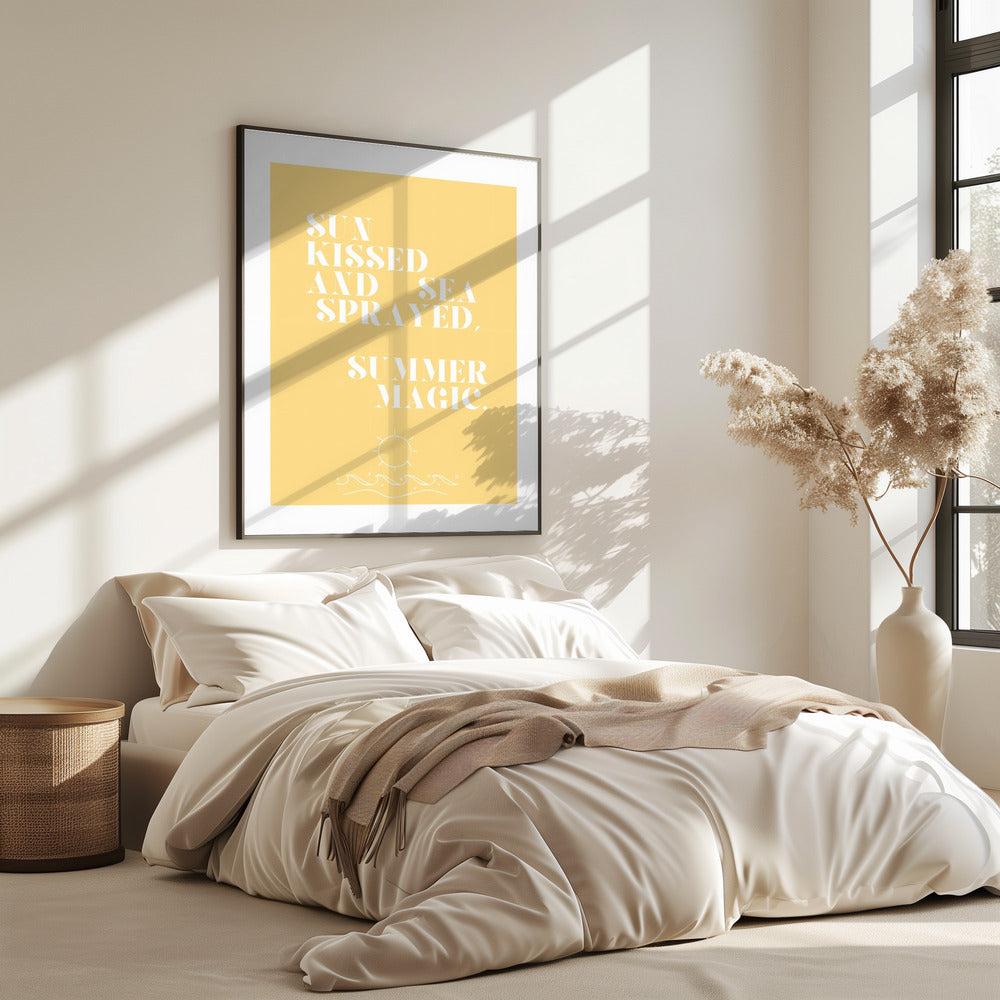 Zomermagie, citaat + illustratie | poster