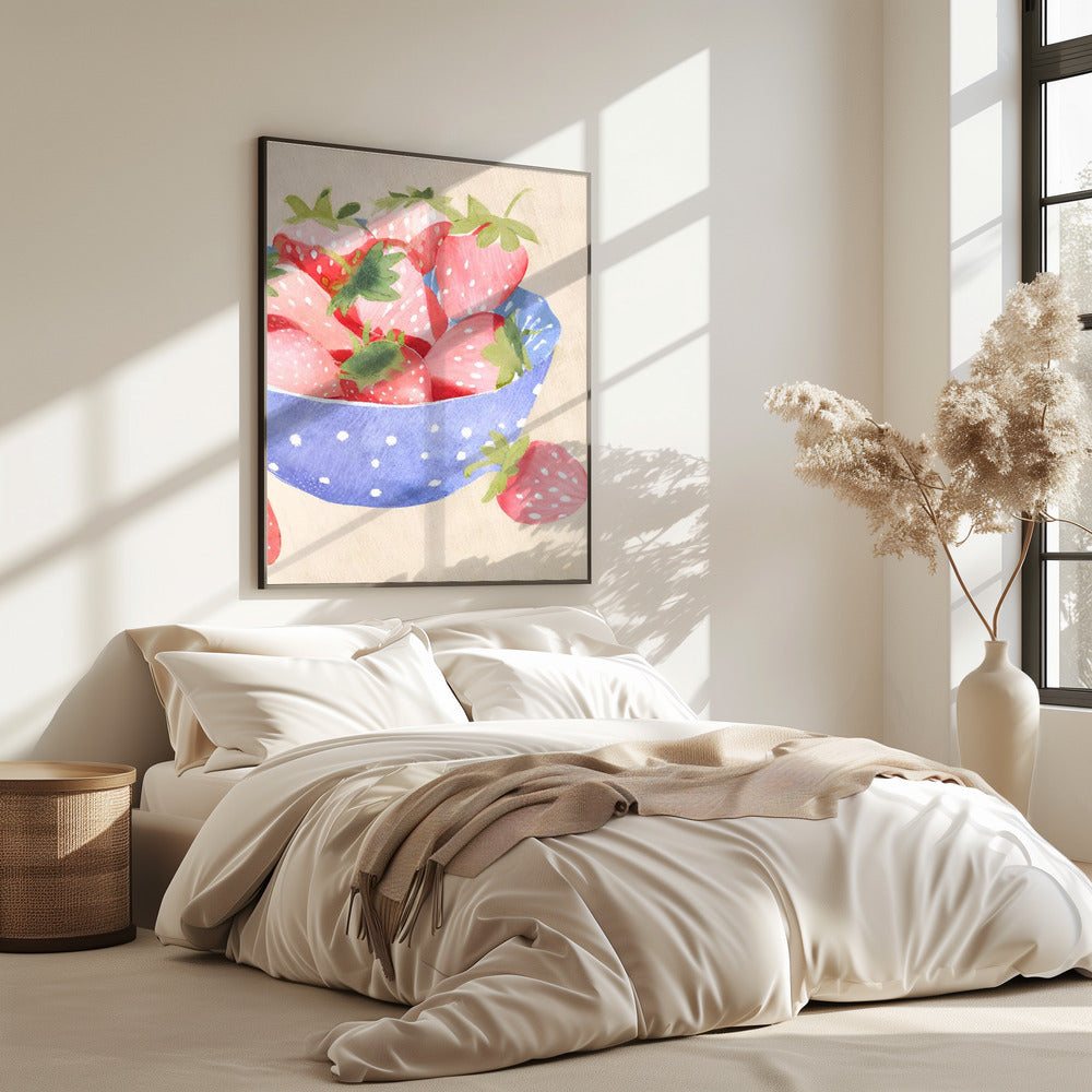 Aardbeeren in Schale | Poster