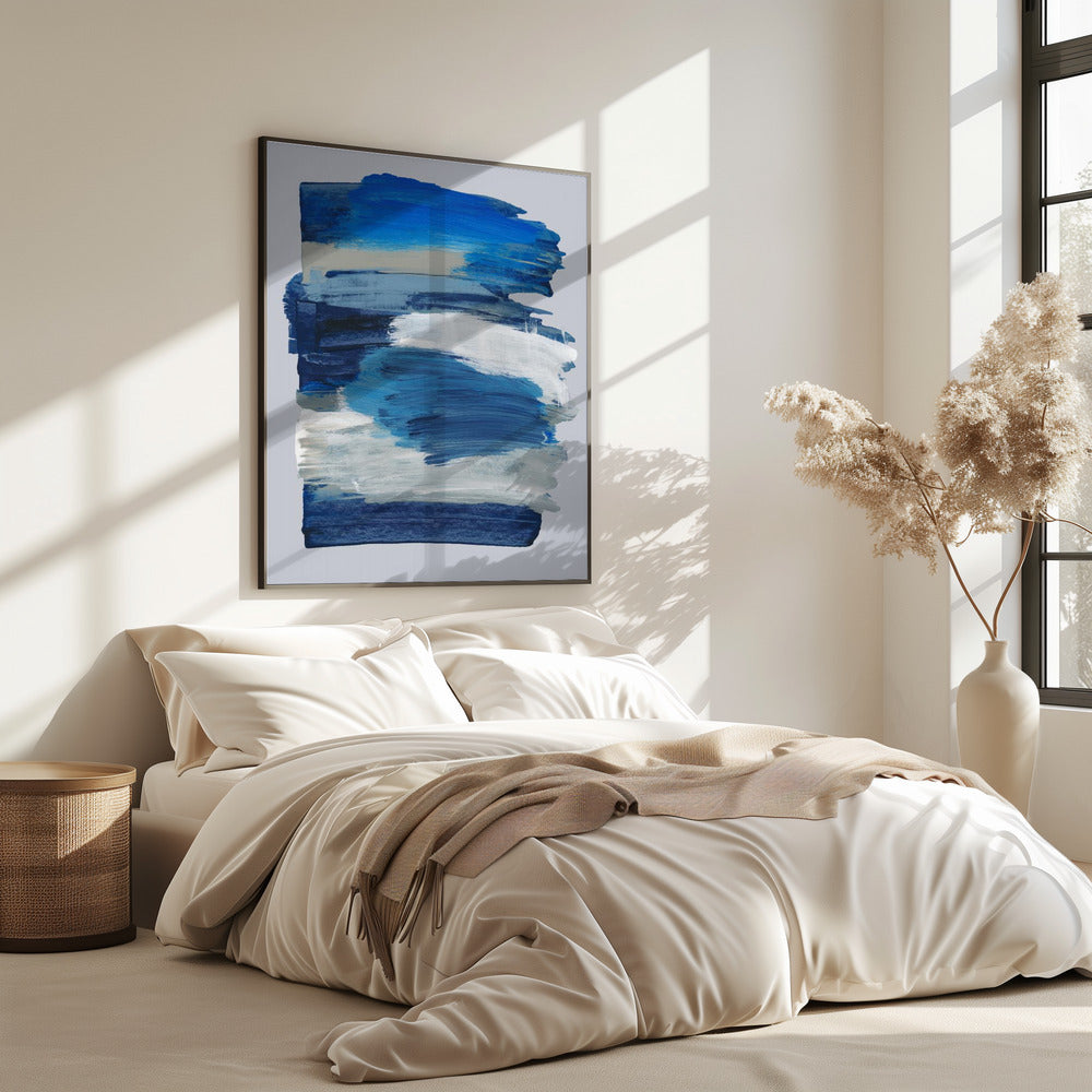 Abstracte penseelstreken 78 | Poster