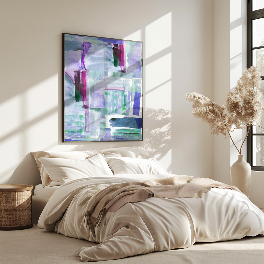 Pruim Paars Lila Abstract 1 | Poster