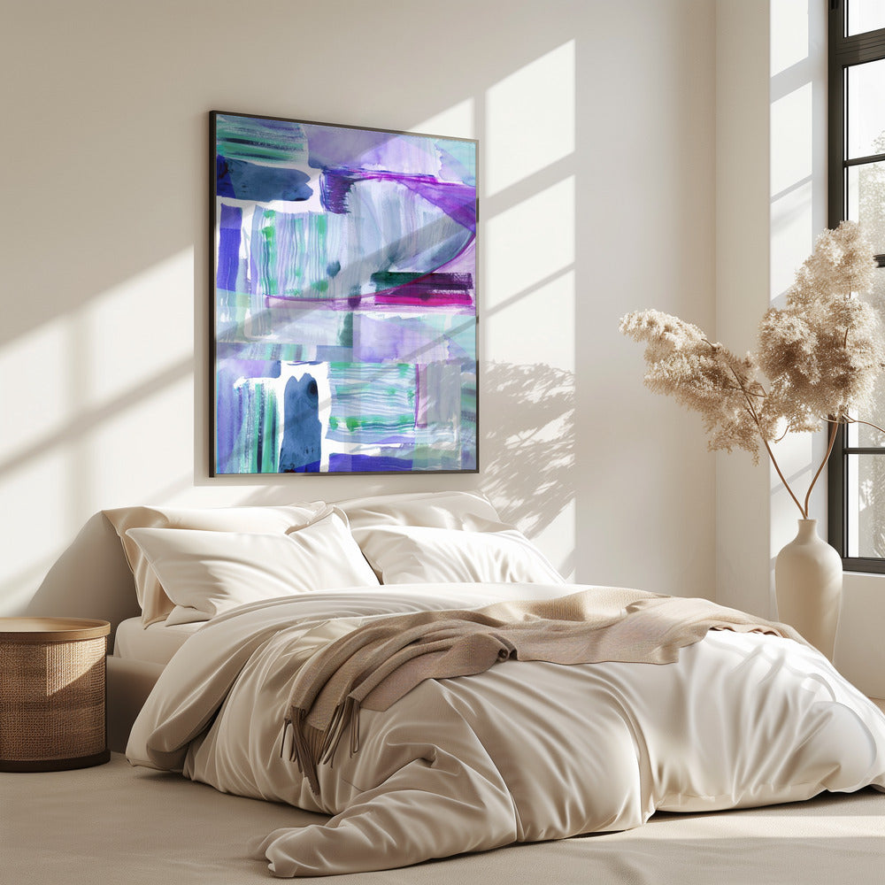 Pruim Paars Lila Abstract 2 | Poster