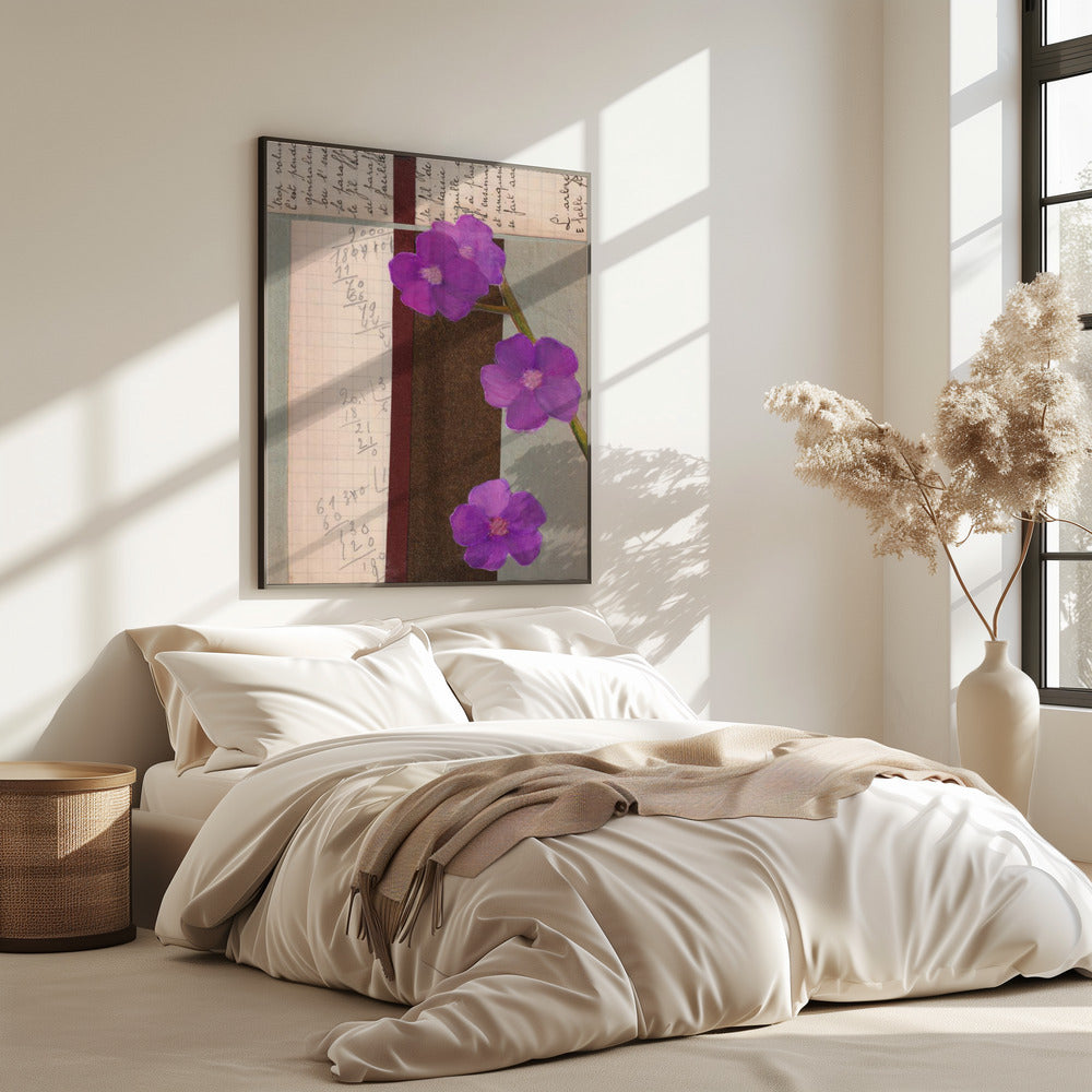 Roze bloemen | Poster