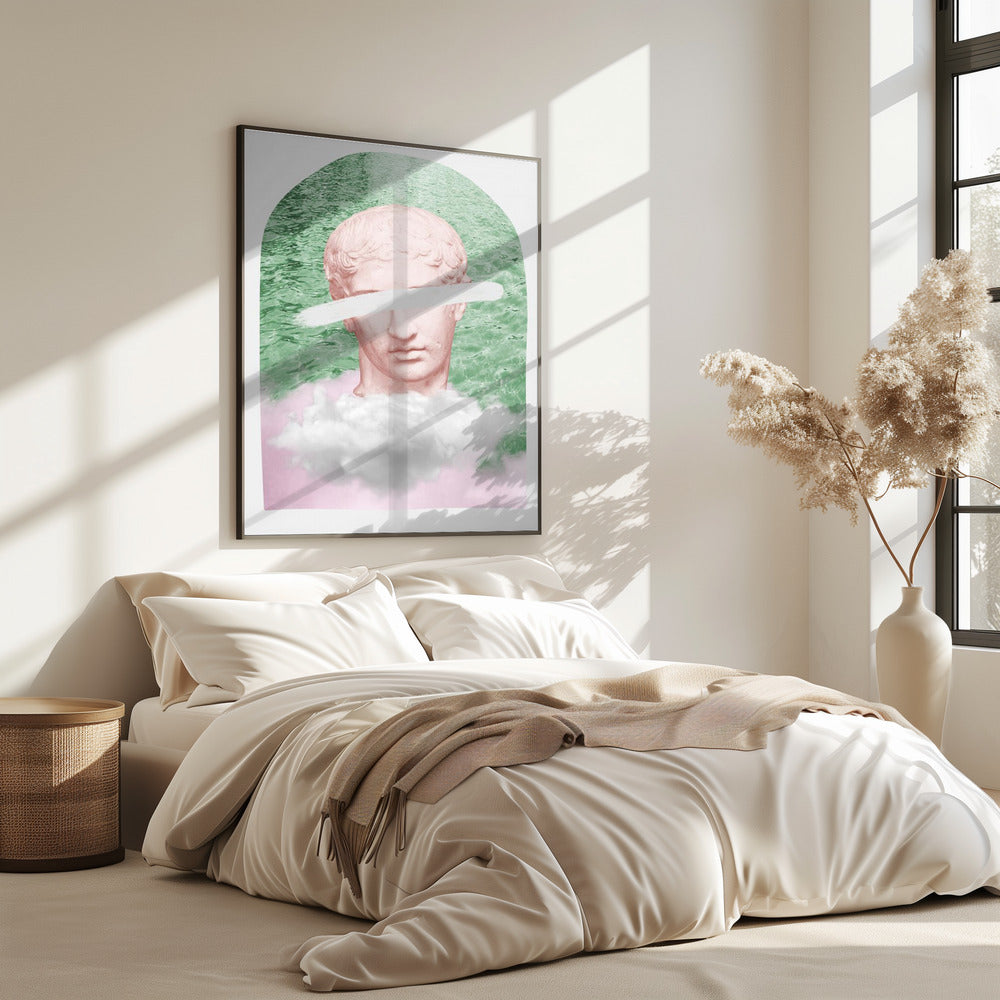 Oud standbeeld surrealistisch verhouding 2x3 | Poster