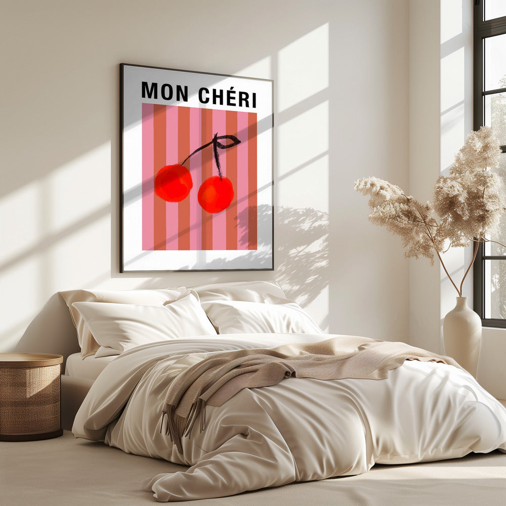 Gestreepte kersen Ratioiso | Poster
