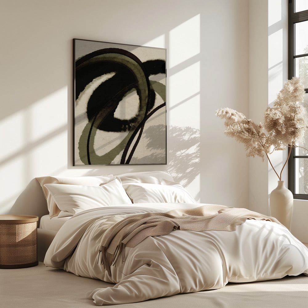 Inked Flowing Circles | Poster