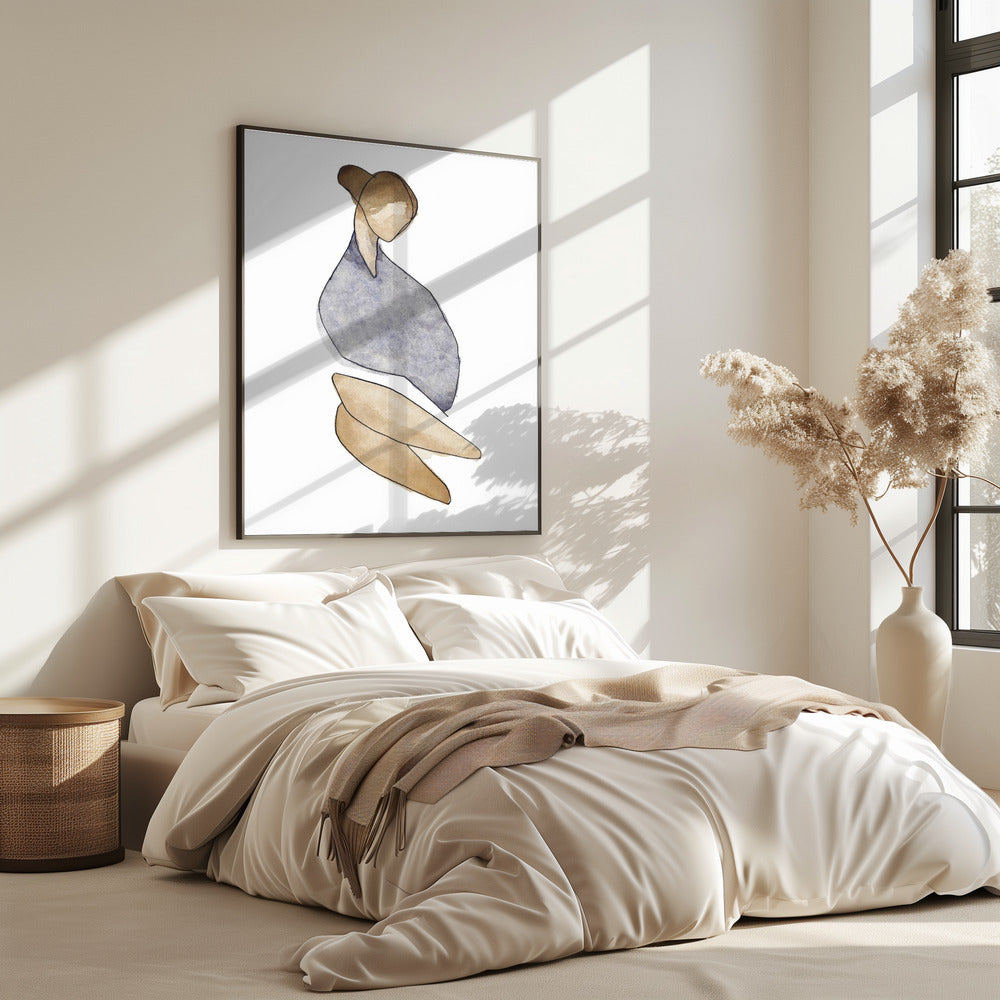 Zittende vrouw nr. 11 | Poster
