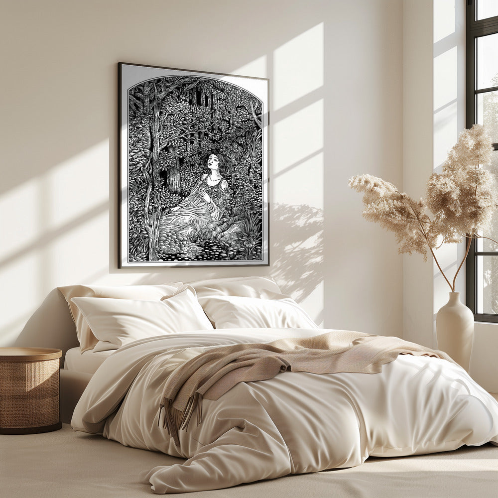 Woman in Forest | Poster