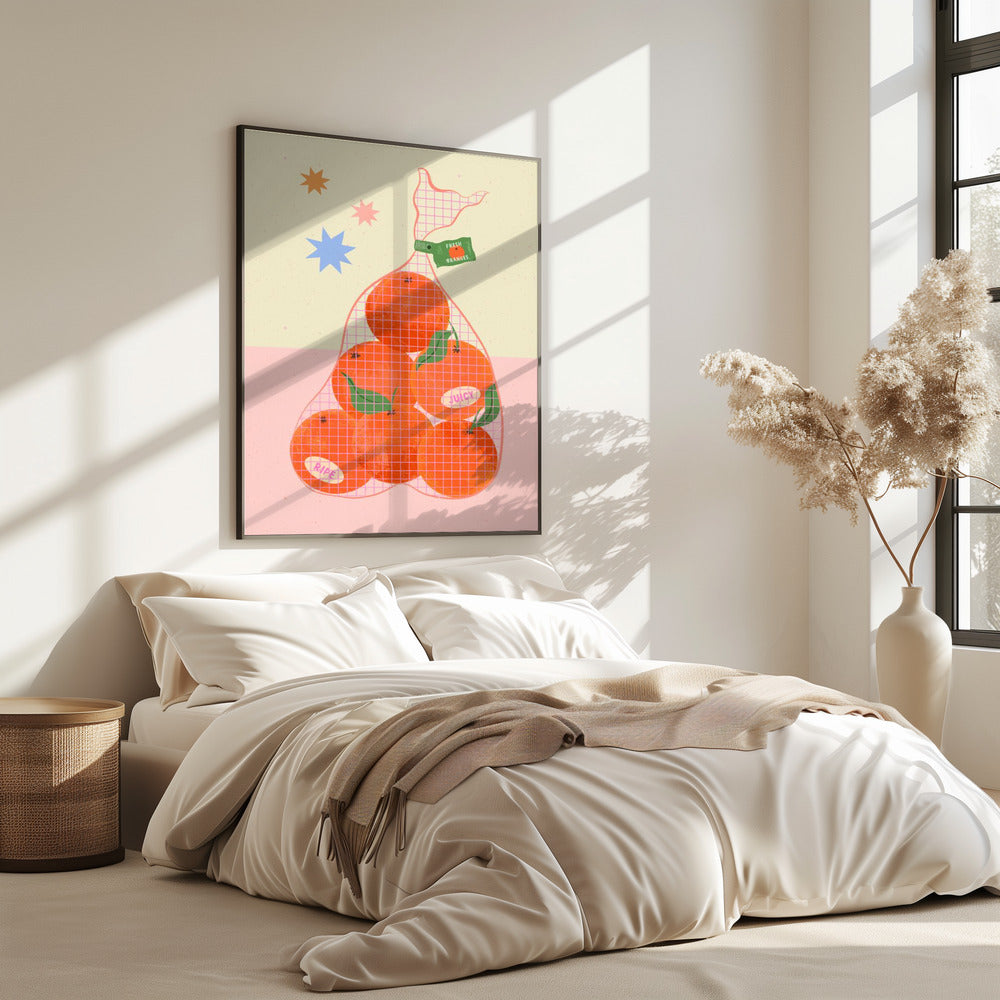 Verse en rijpe sinaasappelen | Poster