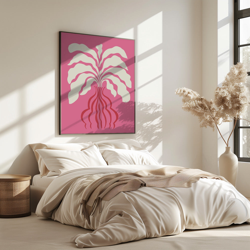 Minimal Leaf and Vase | Poster
