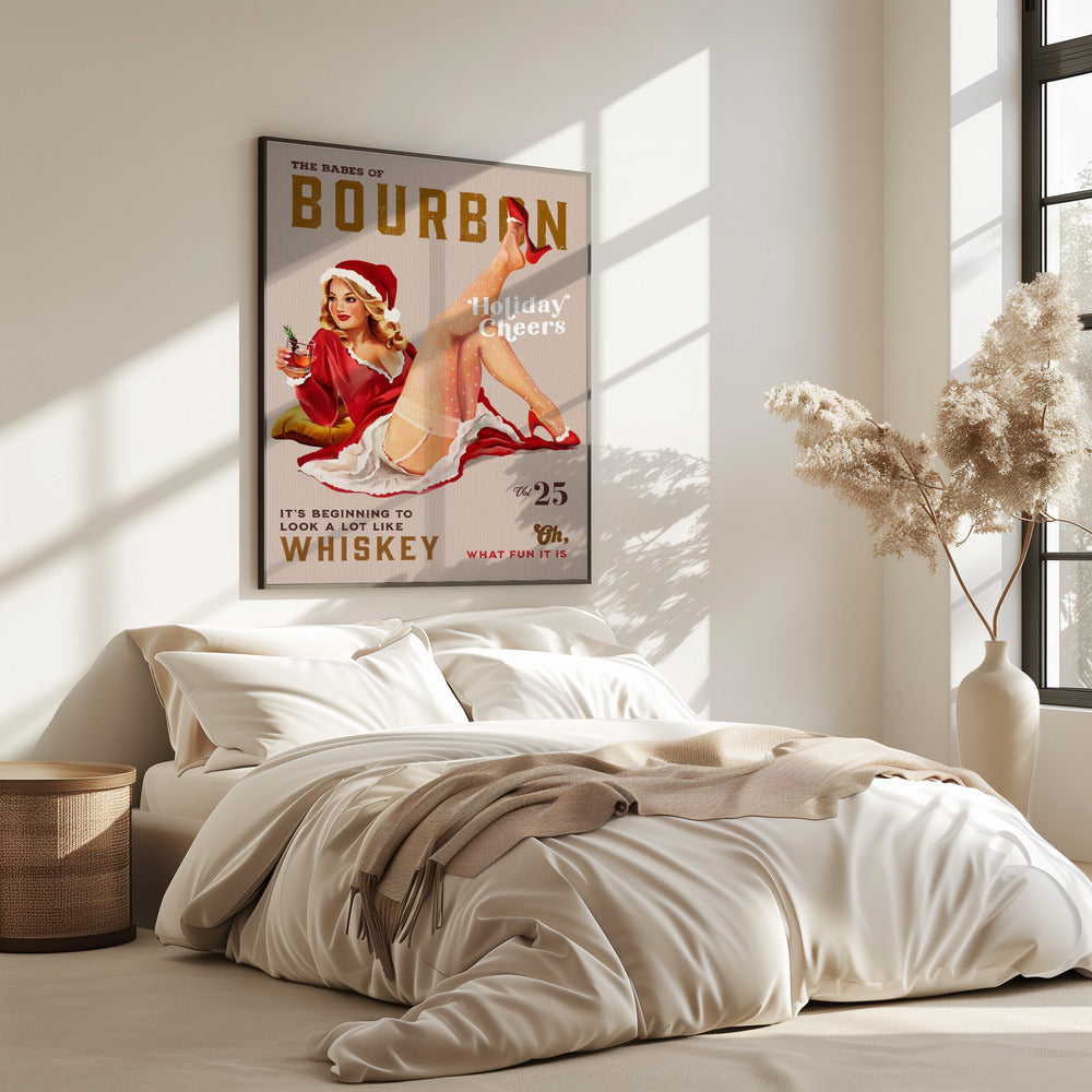 Babes of Bourbon Vol 25 Holiday Cheer Kerst Pinup | Poster
