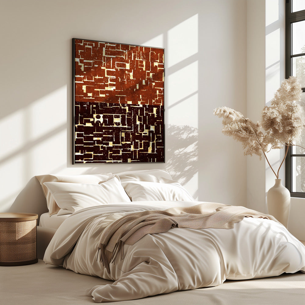 Dubbel doolhof wandtapijt | Poster