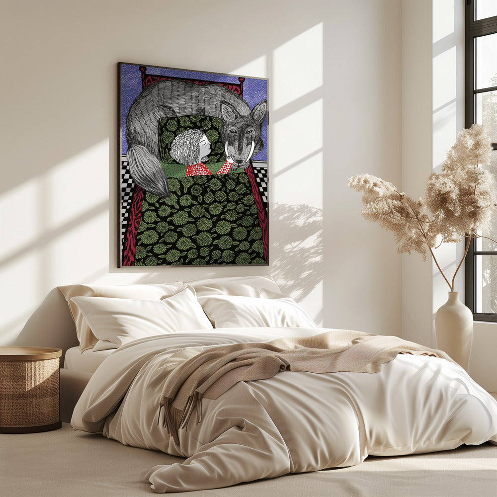 Meisje en Wolf | Poster