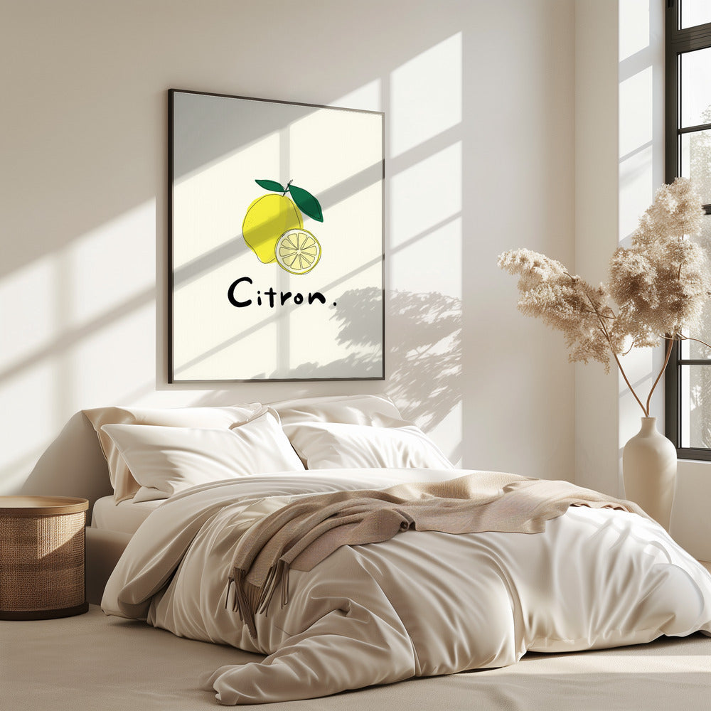 Moderne Franse fruitcollectie "Citroen / Citroen" | Poster