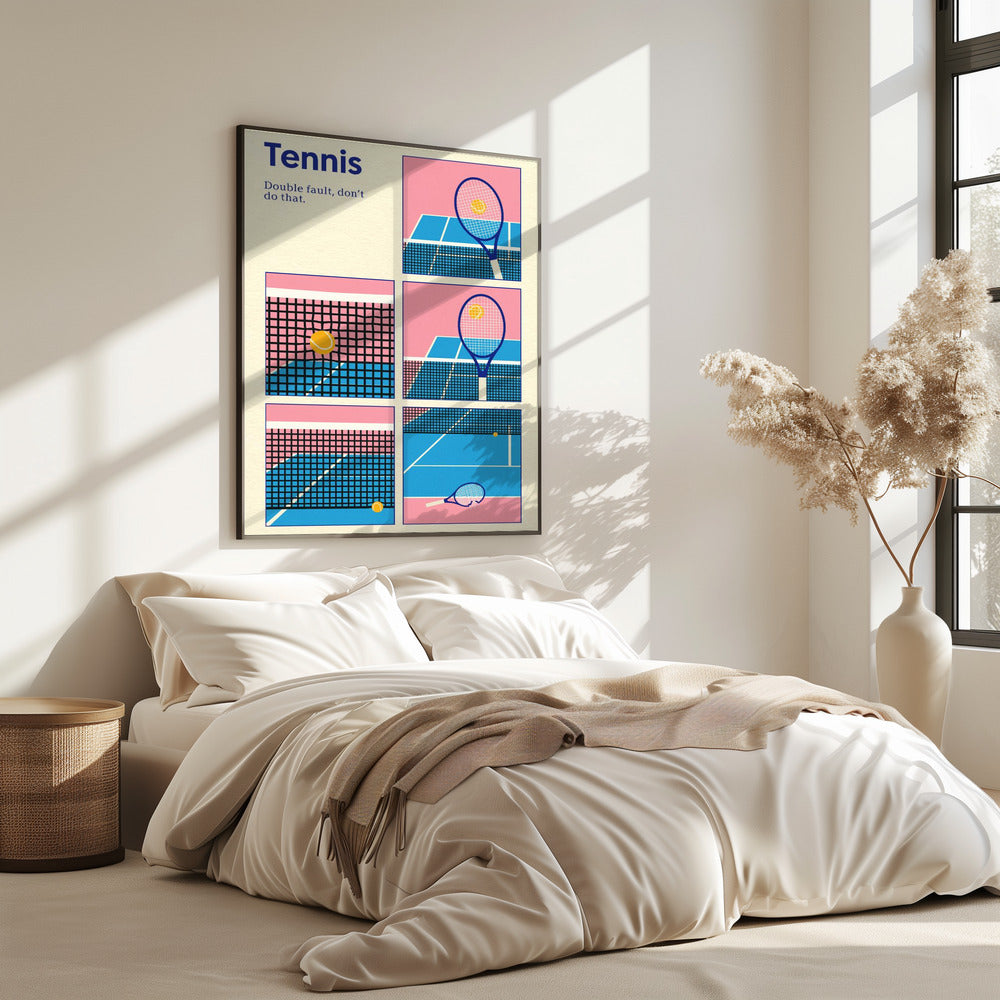Poster Tennis Dubbelsprong | Poster