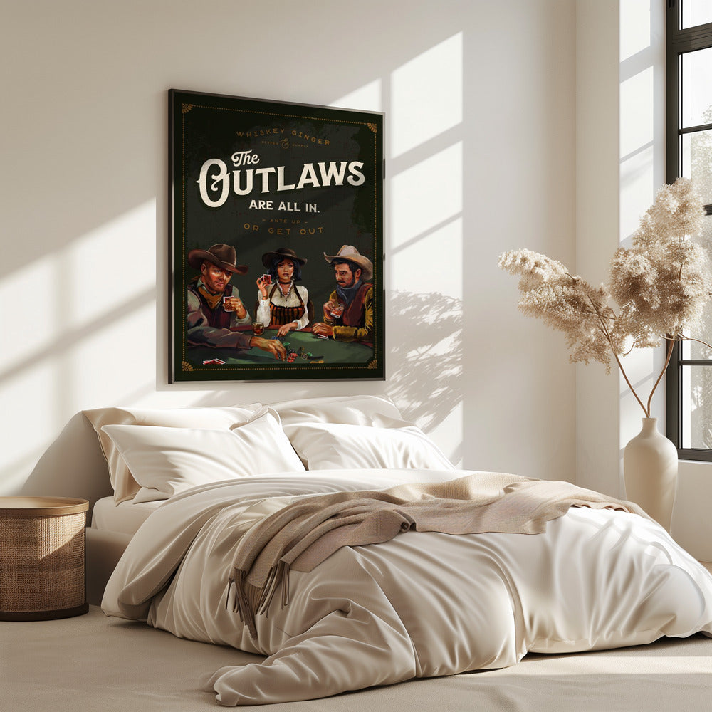 Outlaws zijn helemaal weg van coole cowboypokerkunst | Poster