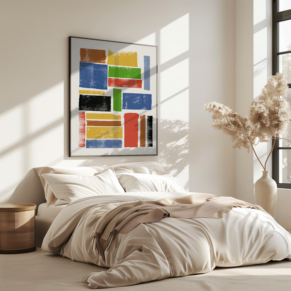 Kleurblokharmonie | Poster