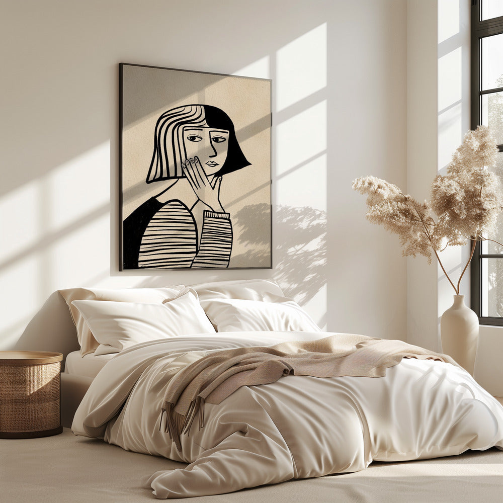 Denkend meisje | Poster