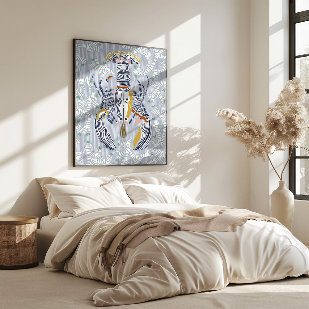 Schaaldierkern grijs | Poster