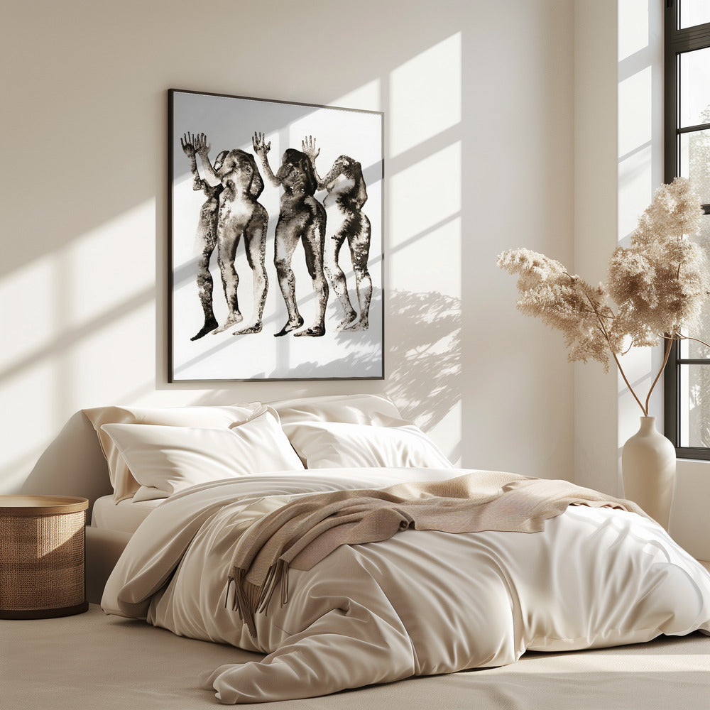 4 Figuren (zonder hoofd) | Poster