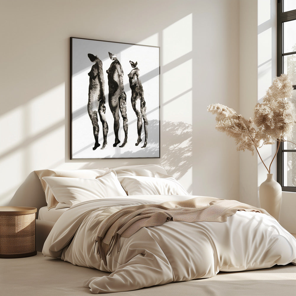 Figuurstudie 3x | Poster