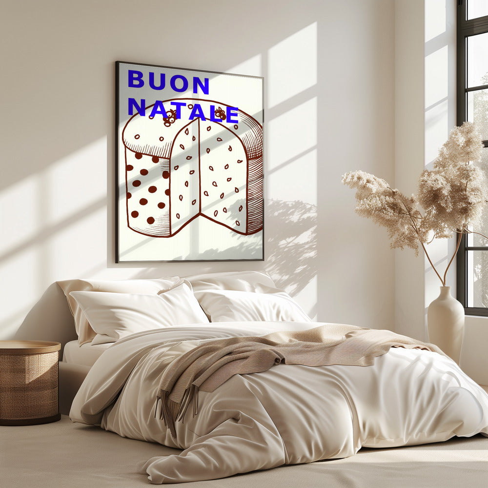 Bogen en kerstballen: Buon Natale | Poster