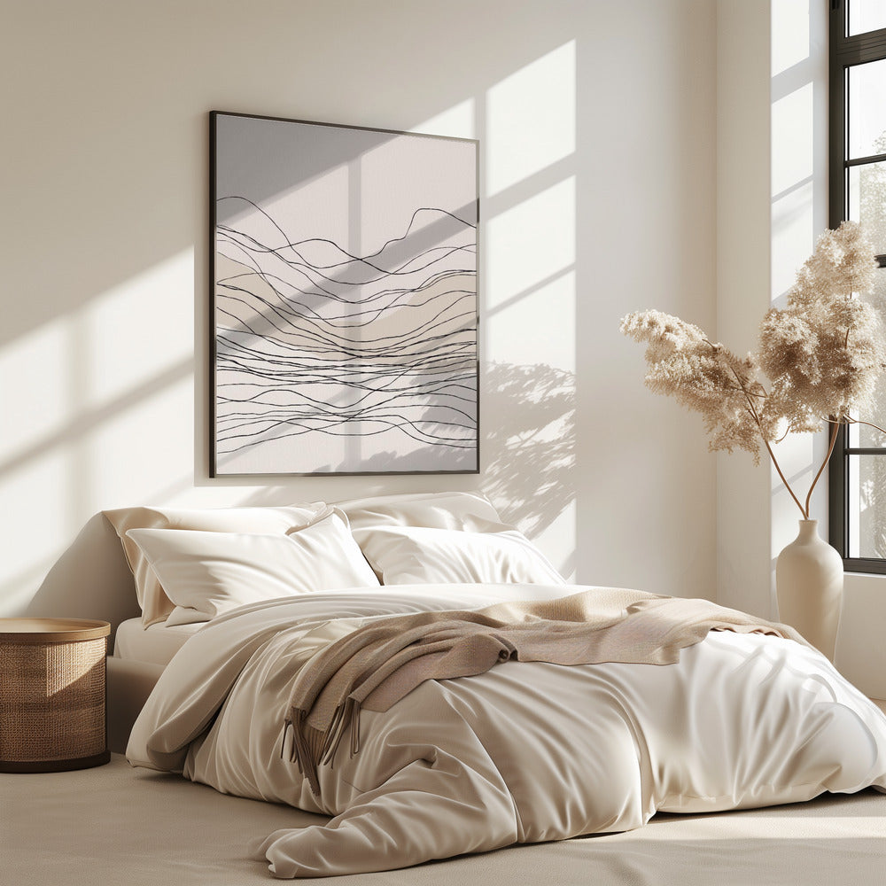 Serene lijngolven | Poster