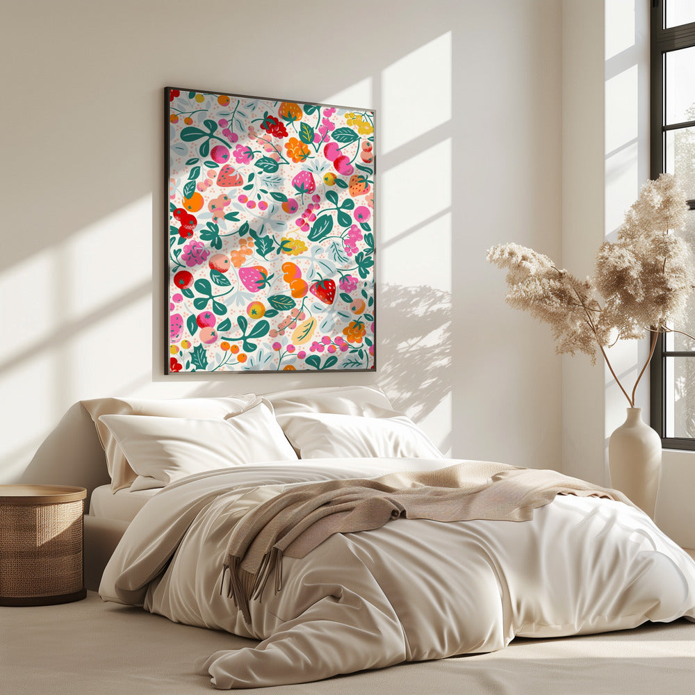 Fruitig naadloos patroon | Poster