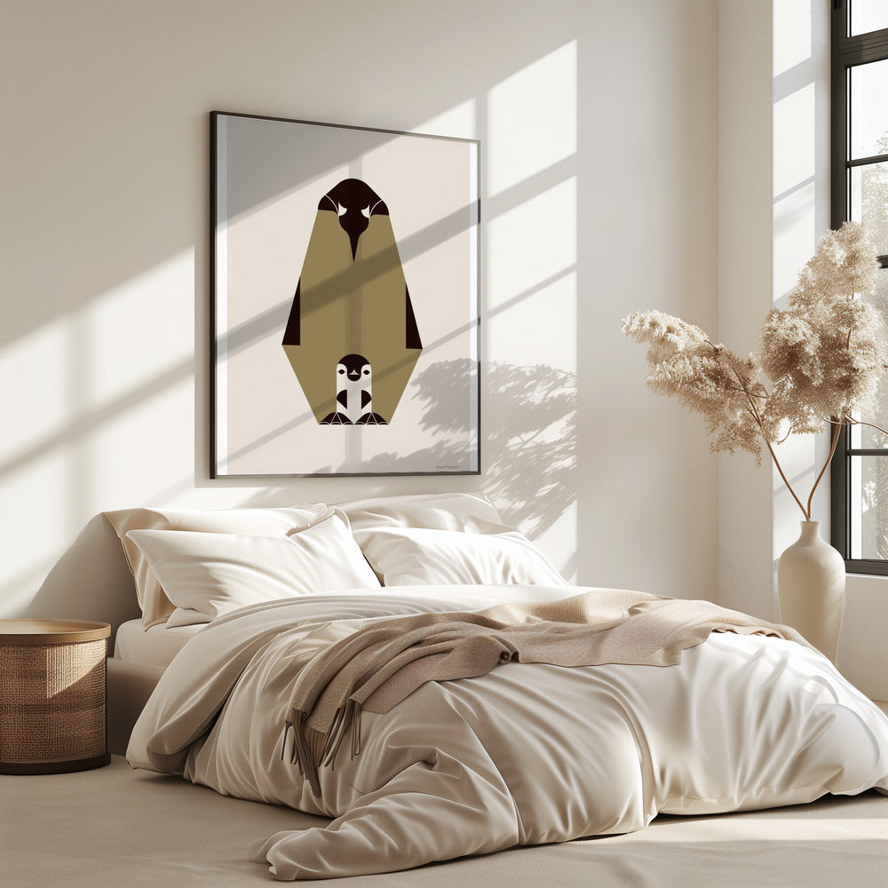 Golden Animals - Royal Penguin (white) | Poster