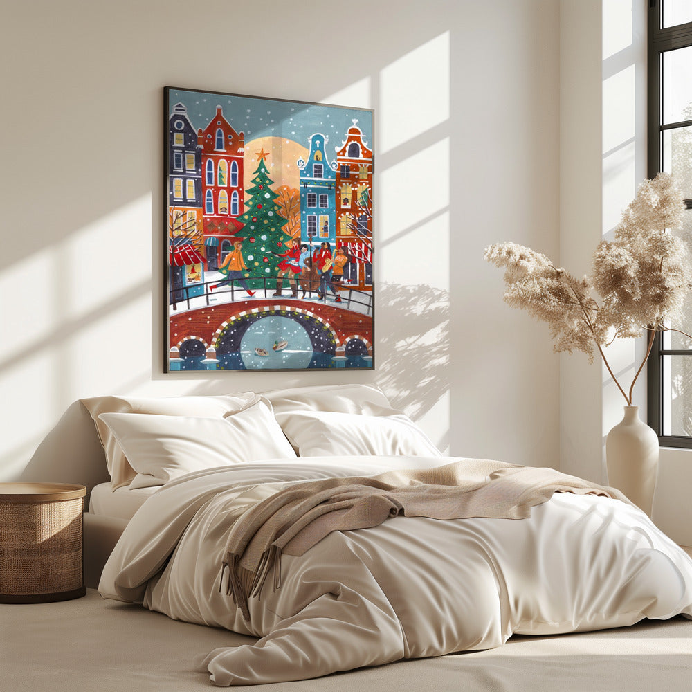 Sneeuwval in Amsterdam | Poster