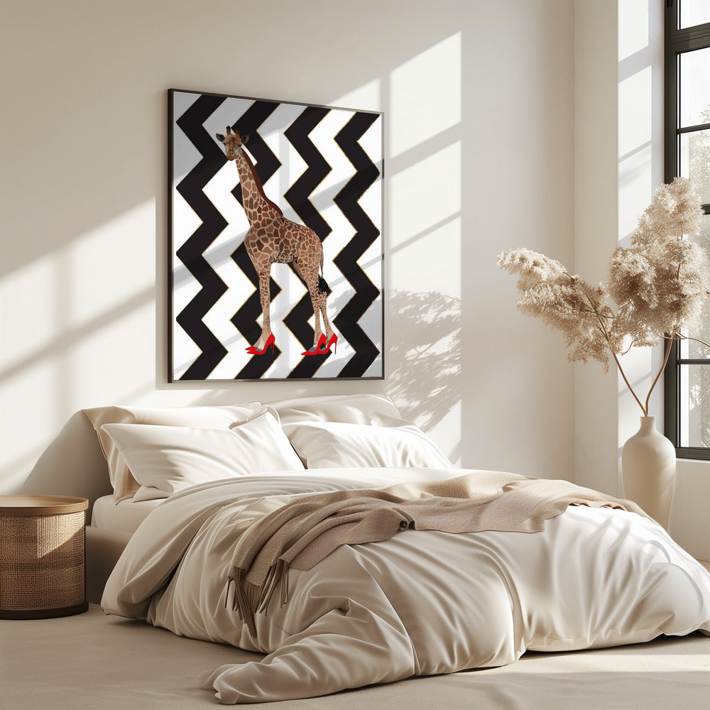 Girafhakken zigzag | Poster