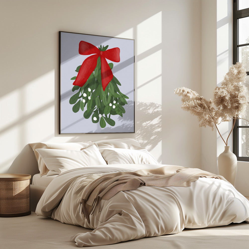 Feestelijke Maretak Charm | Poster