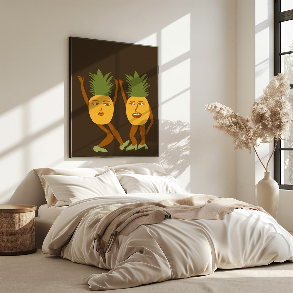 Dansende ananas | Poster