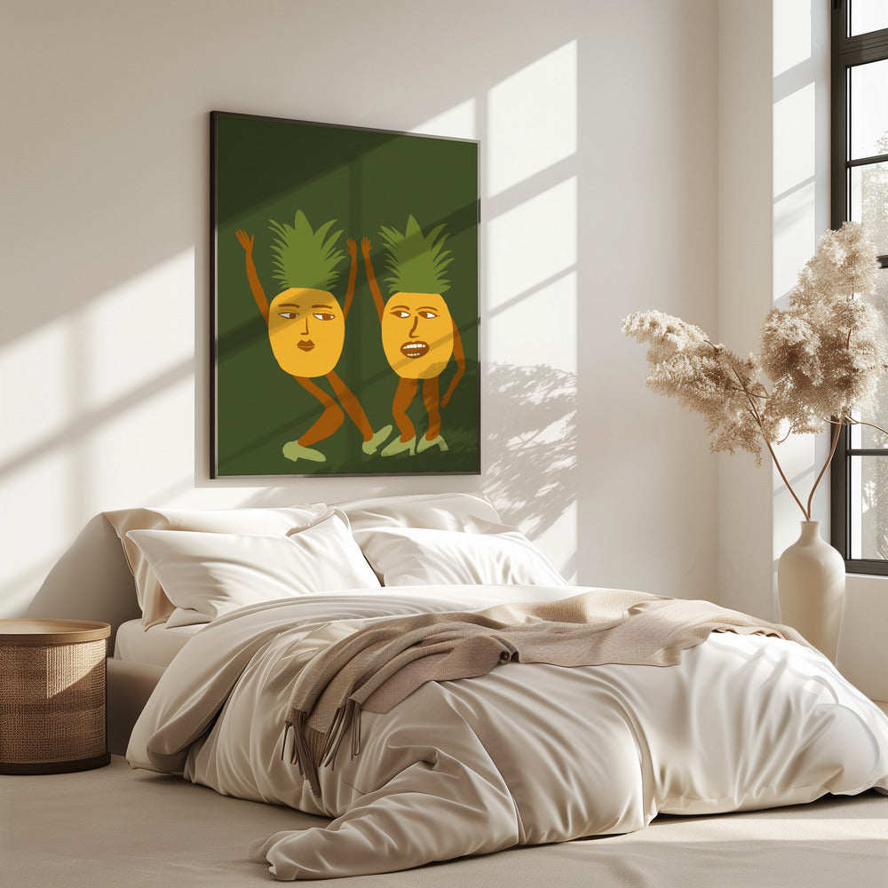 Dansende ananas | Poster