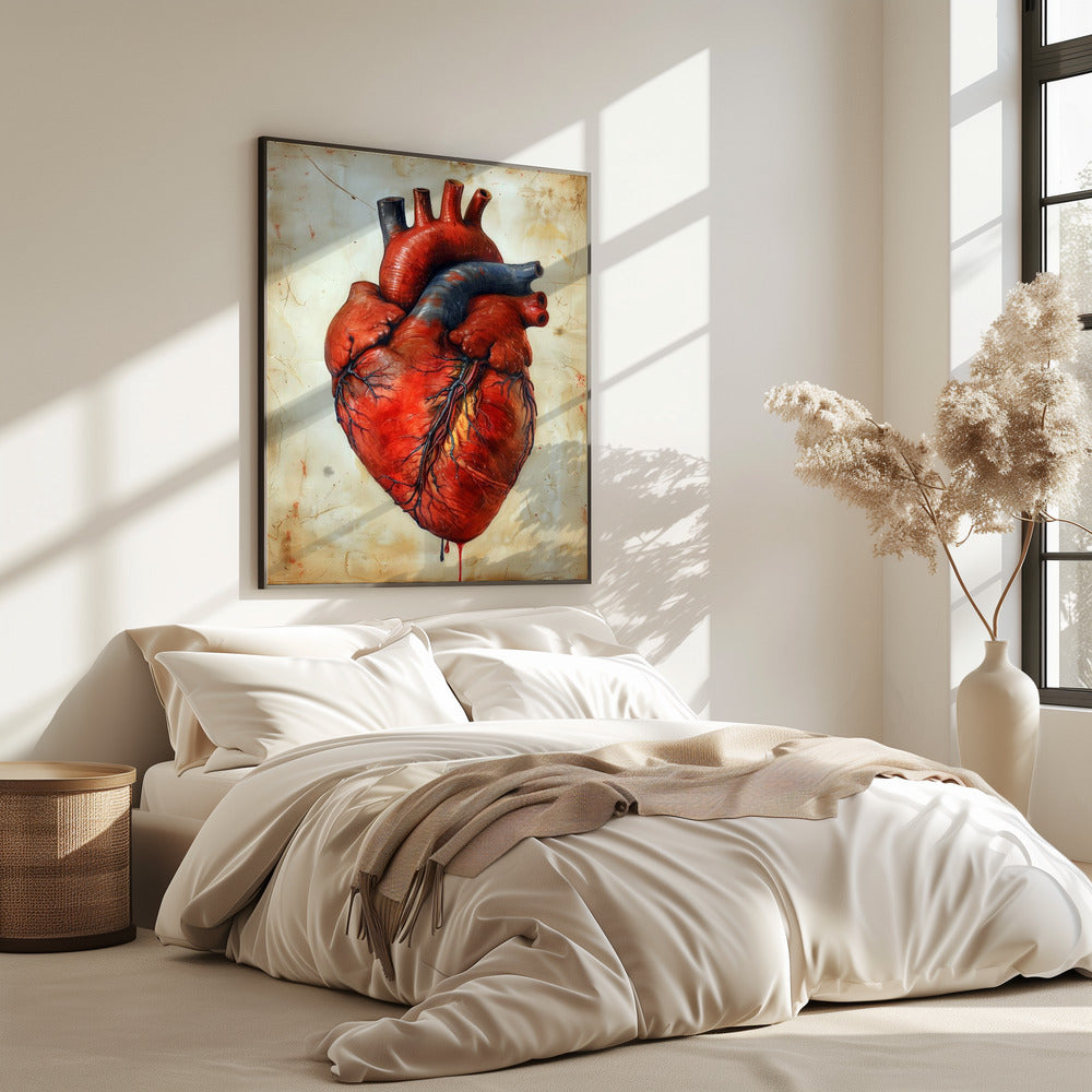 Anatomie Kunst 3 hart | Poster