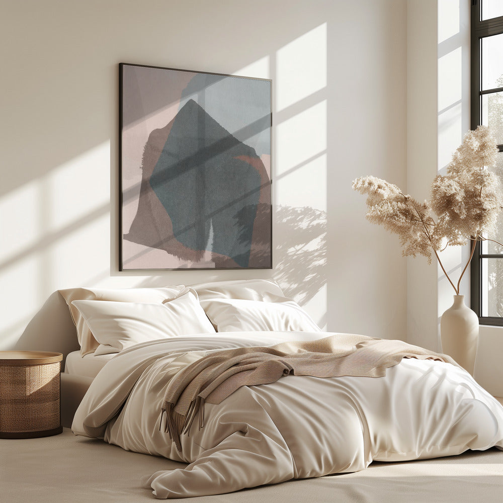 Abstract gedompeld landschap 3 | Poster