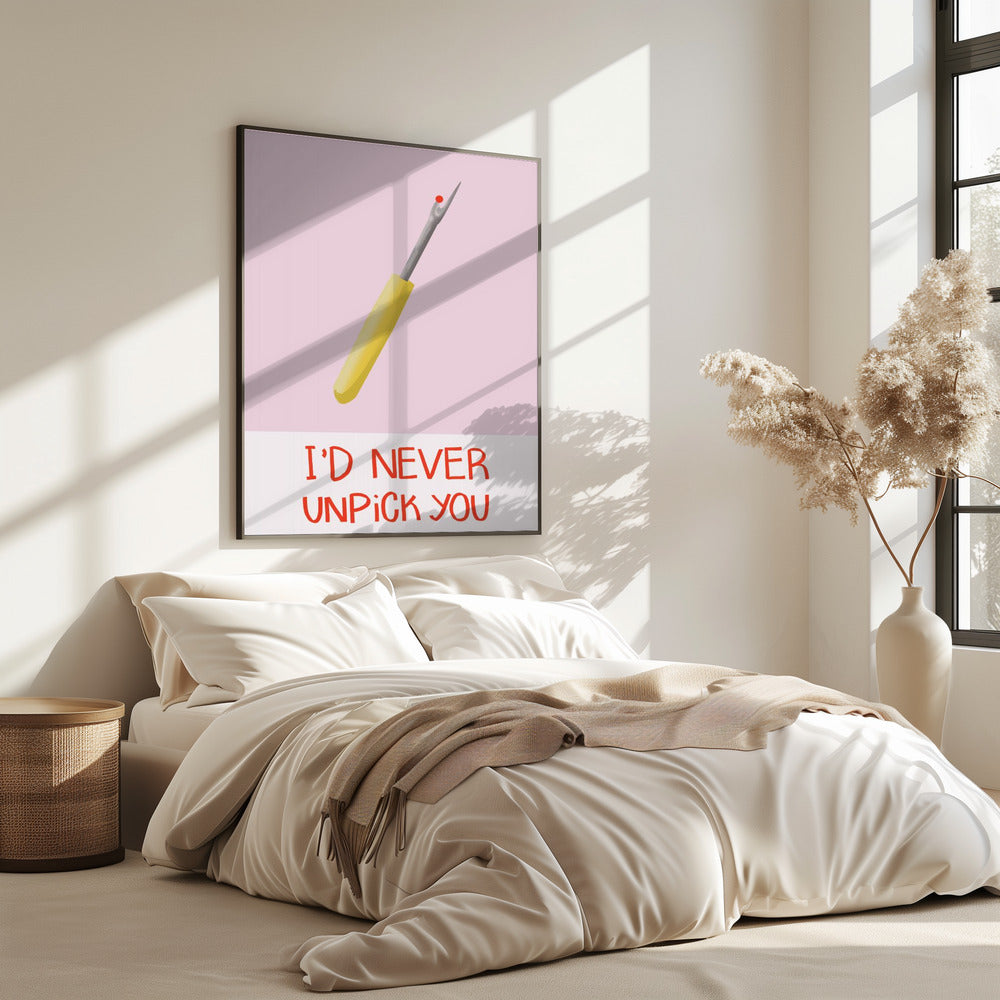 Ik zou je nooit meer loshalen | Poster