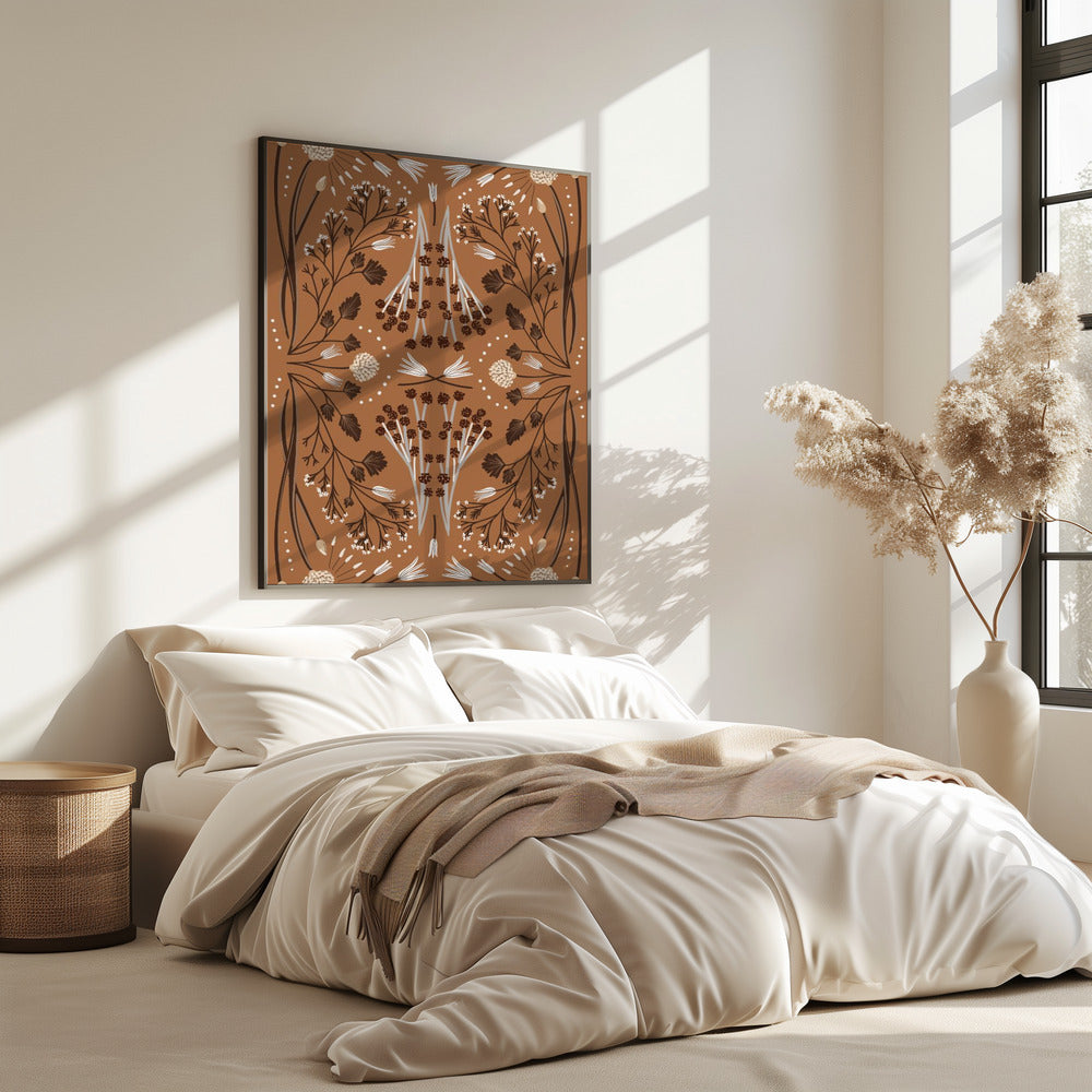 Folk Mirrored Botanicals - Aardetinten | Poster