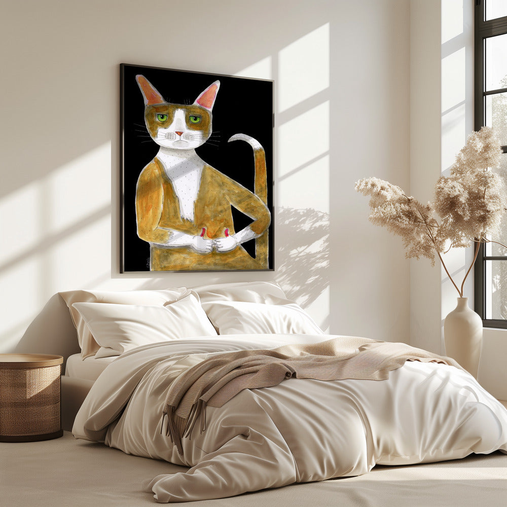 Alles oké kat, duimpje omhoog. | Poster