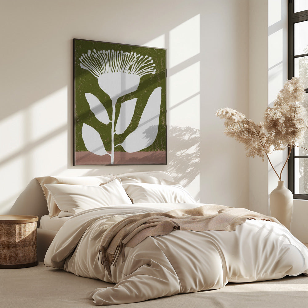 Botanisch ontwerp van een bloem tegen | Poster