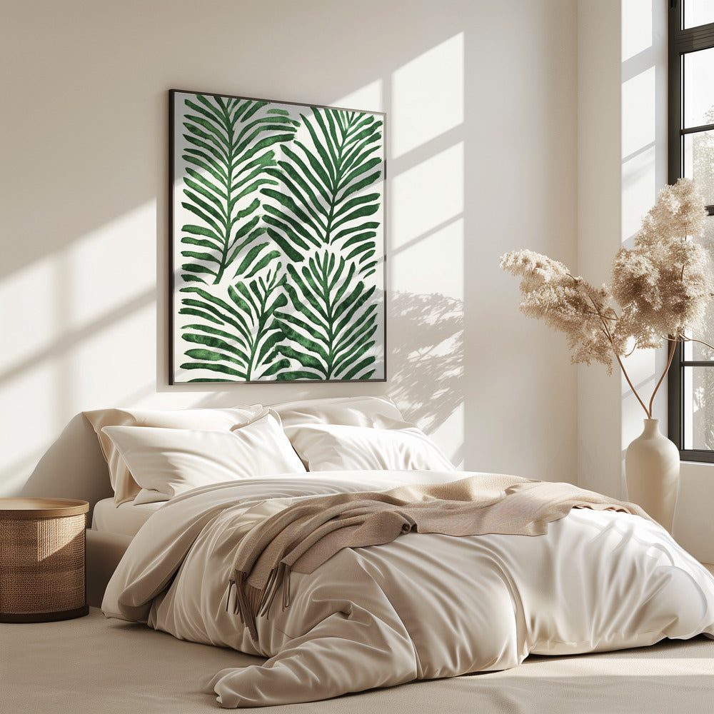 Groene bladeren | Poster
