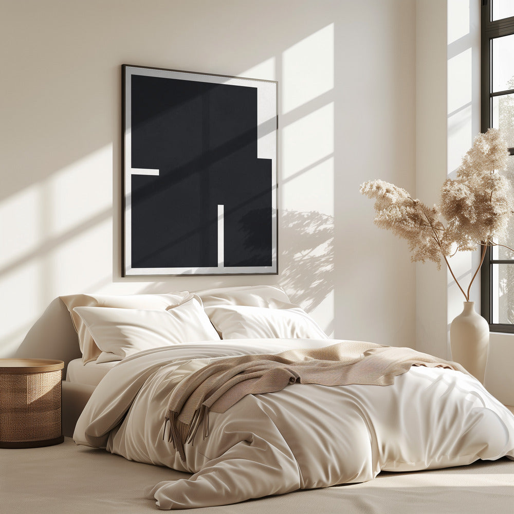 Zwart-wit geometrie 4 | Poster
