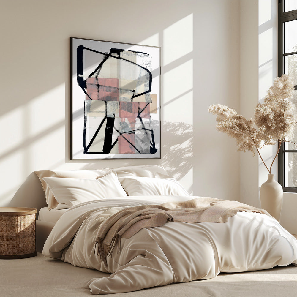 Lijnkunst Patchwork Print No2 | Poster