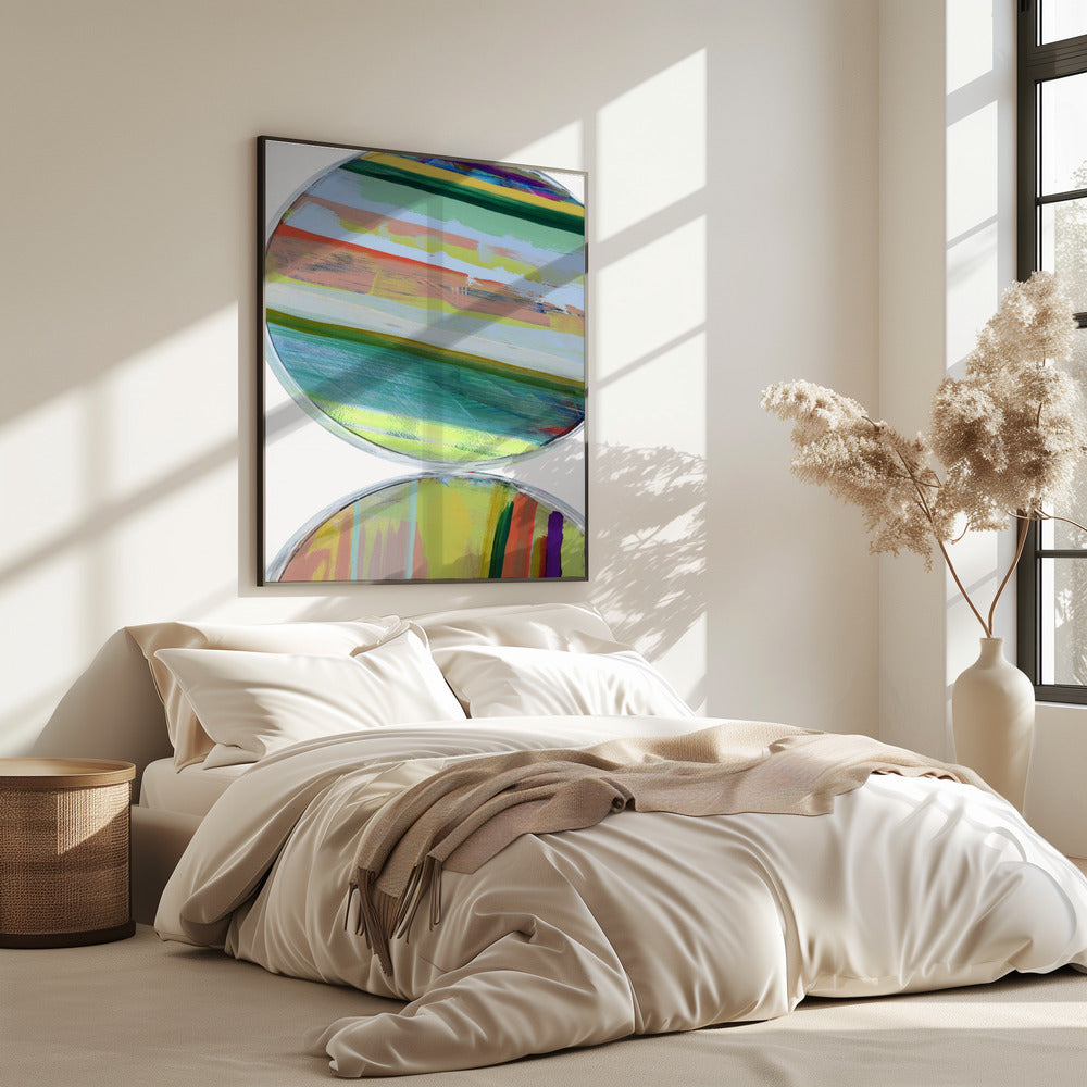 Abstracte strepen en cirkels nr. 1 | Poster