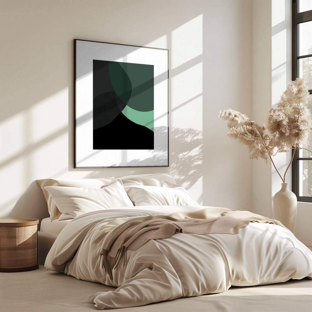 Abstracte zwarte vormen 3 | Poster